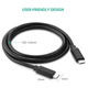 Кабель Ugreen US286 Type-C - Type-C 3A Cable 1.5м (Black)