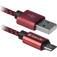 КабельDefender USB08-03T USB(AM)-MicroBM 1.0m, Red (87801)