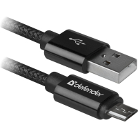 КабельDefender USB08-03T PRO USB2.0, AM-MicroBM Black, 1m (87802)