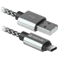 КабельDefender USB08-03T PRO USB2.0, AM-MicroBM White, 1m (87815)