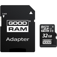 Карта пам`ятi MicroSDHC 32GB UHS-I Class 10 Goodram + SD-adapter (M1AA-0320R12)