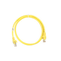 Патч-корд 2E Cat 5e, UTP, RJ45, 26AWG ,7/0.16 CCA, 1.00 m, PVC, Yellow