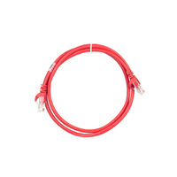 патч-корди 2E Cat 5e, UTP, RJ45, 26AWG ,7/0.16 Cu, 1.00 m, PVC, Red