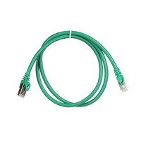 Патч-корд 2E Cat 6, S-FTP екран. фольга з обплетенням, RJ45, 4Х2 27AWG, 7/0.14 Cu, 1.00 m, PVC, Green