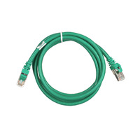 Патч-корд 2E Cat 6, S-FTP екран. фольга з обплетенням, RJ45, 4Х2 27AWG, 7/0.14 Cu, 1.50 m, PVC, Green