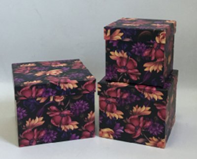 Подарункові коробки UFO W5230 Набір 3 шт Flowers1 квадр. W5230 Набор 3 шт Flowers1 квадр. фото