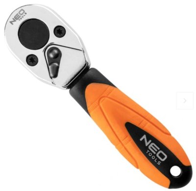 Neo Tools Ключ-тріскачка, 1/4", 105 мм, CrV, 48 зубців 08-512 фото