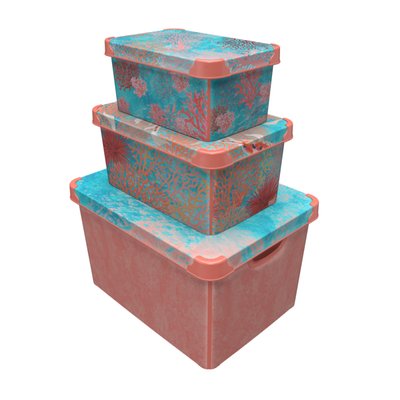 Контейнер Qutu Style Box Coral, 20 л STYLE BOX с/к CORAL 20л. фото
