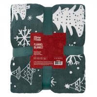 Плед Ardesto Christmas Flannel 160х200см, 100% поліестер, ялинки