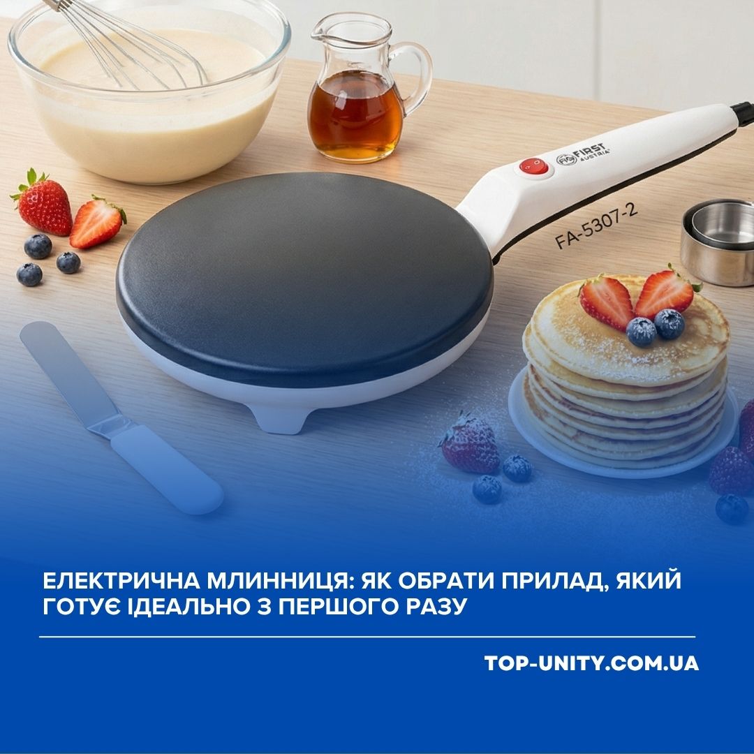 Електрична млинниця: як обрати прилад, який готує ідеально з першого разу
