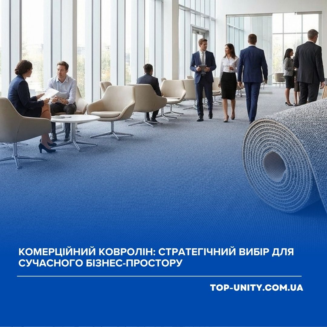 Комерційний ковролін: як обрати практичне підлогове покриття для офісу, бізнесу та громадських просторів