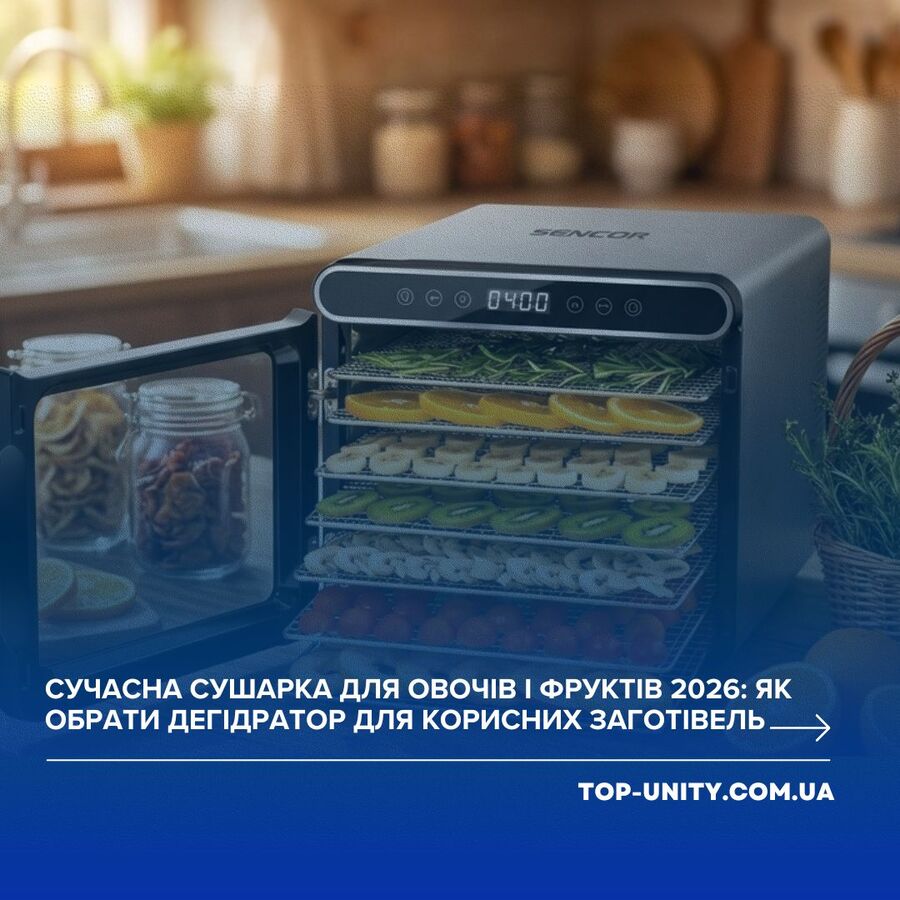Сучасна сушарка для овочів і фруктів: як обрати дегідратор для корисних заготівель