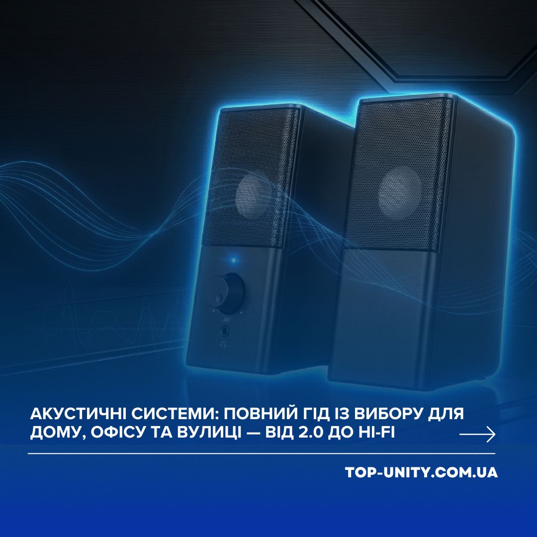 Акустичні системи: повний гід із вибору для дому, офісу та вулиці — від 2.0 до Hi-Fi