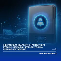 Інвертор для квартири чи приватного будинку: помилки, через які техніка працює нестабільно