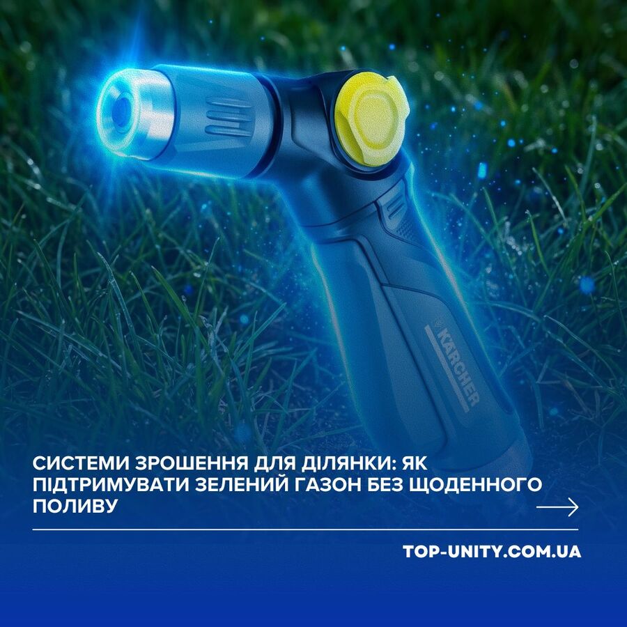 Системи зрошення для ділянки: як підтримувати зелений газон без щоденного поливу