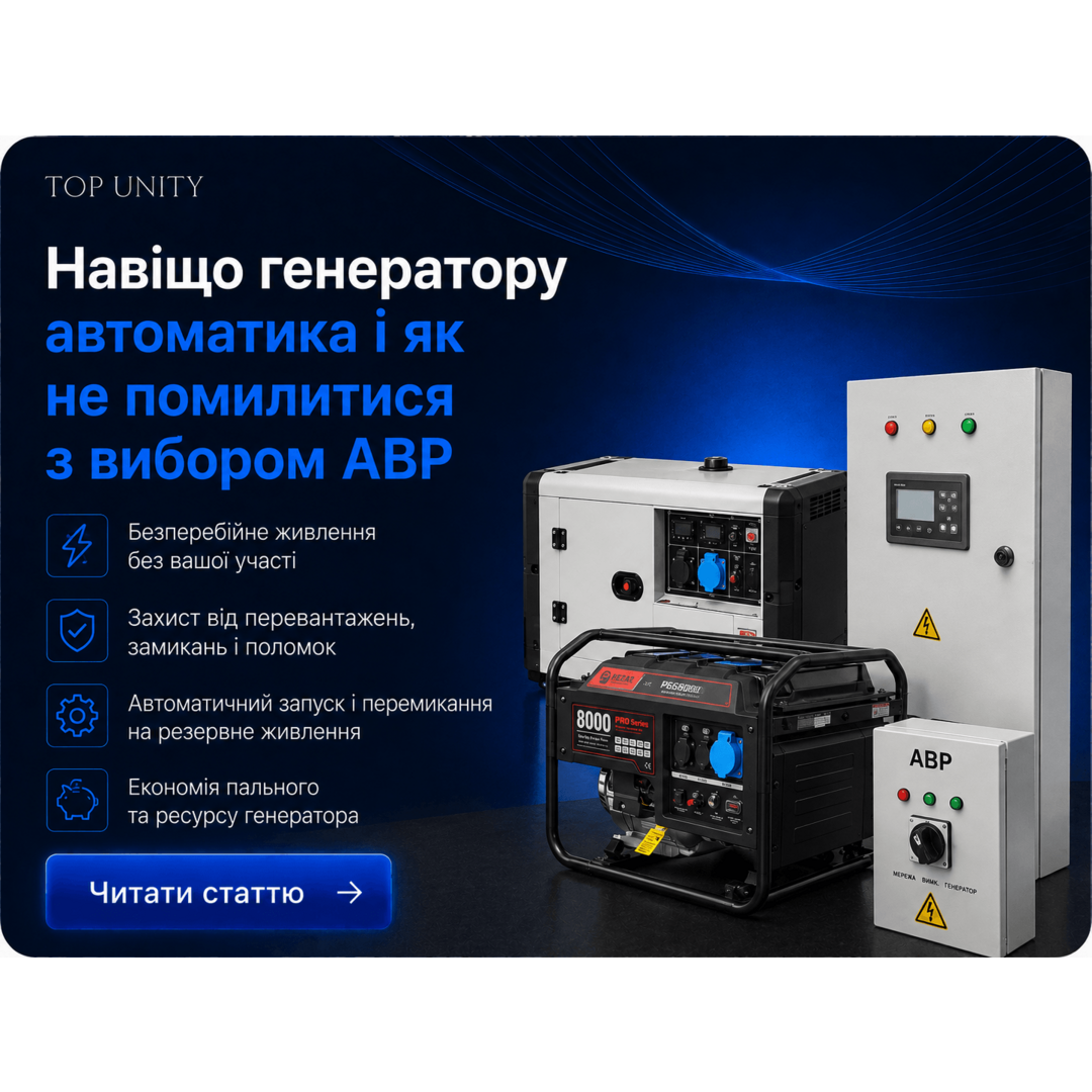Навіщо генератору автоматика і як не помилитися з вибором АВР?