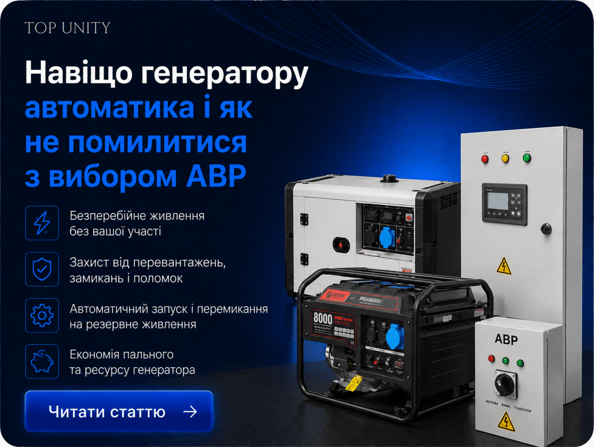 Навіщо генератору автоматика і як не помилитися з вибором АВР?
