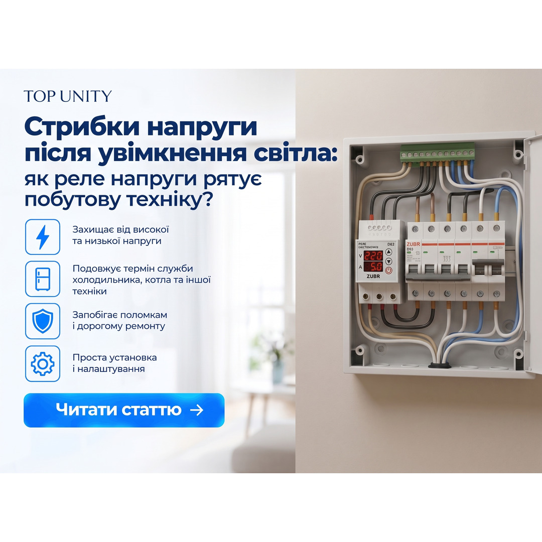 Стрибки напруги після увімкнення світла: як реле напруги рятує побутову техніку?