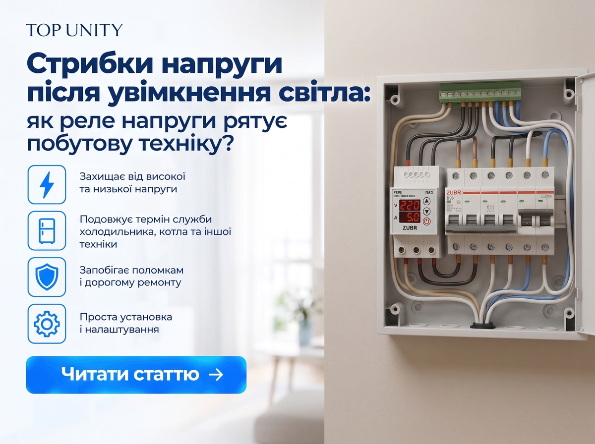 Стрибки напруги після увімкнення світла: як реле напруги рятує побутову техніку?