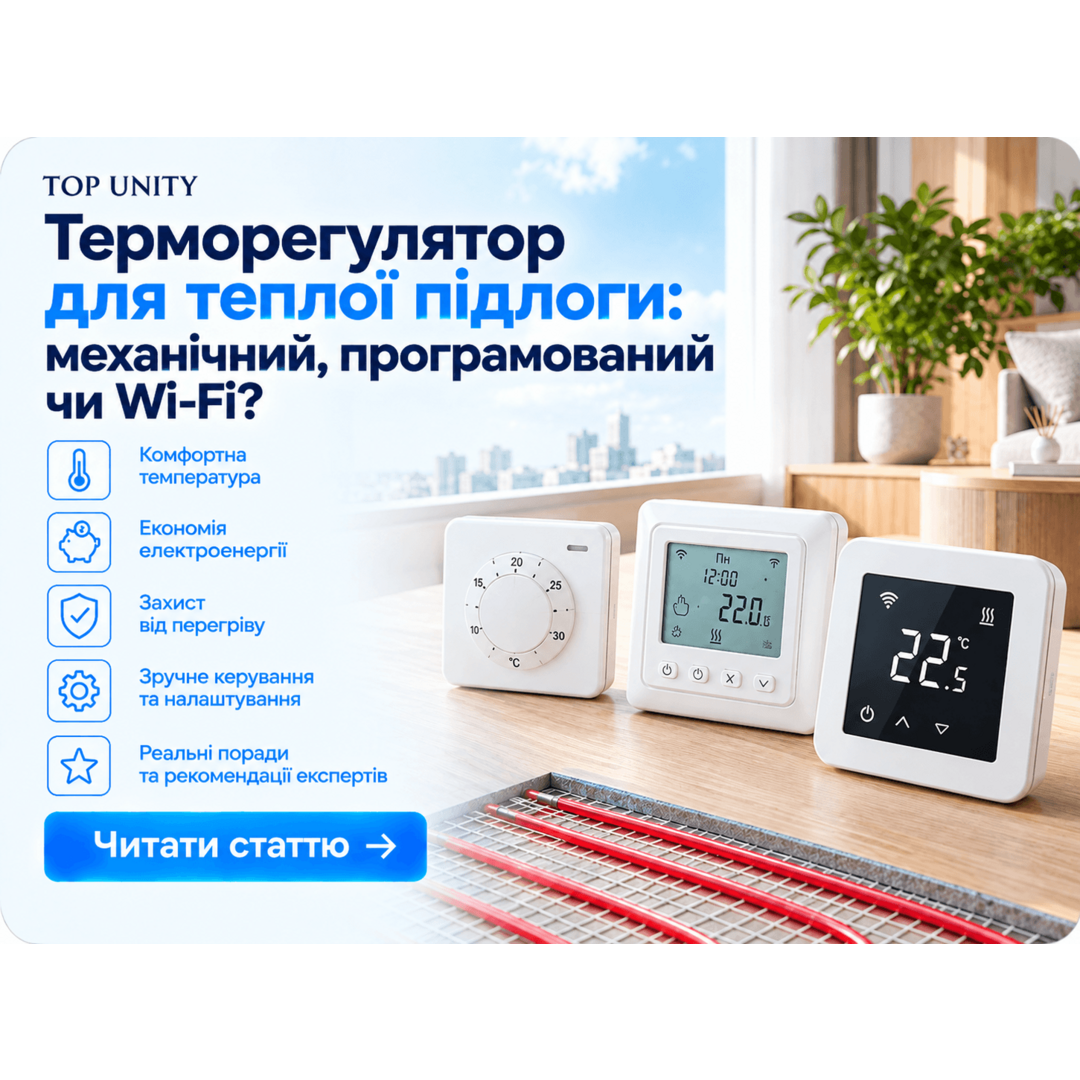 Терморегулятор для теплої підлоги: механічний, програмований чи Wi-Fi?
