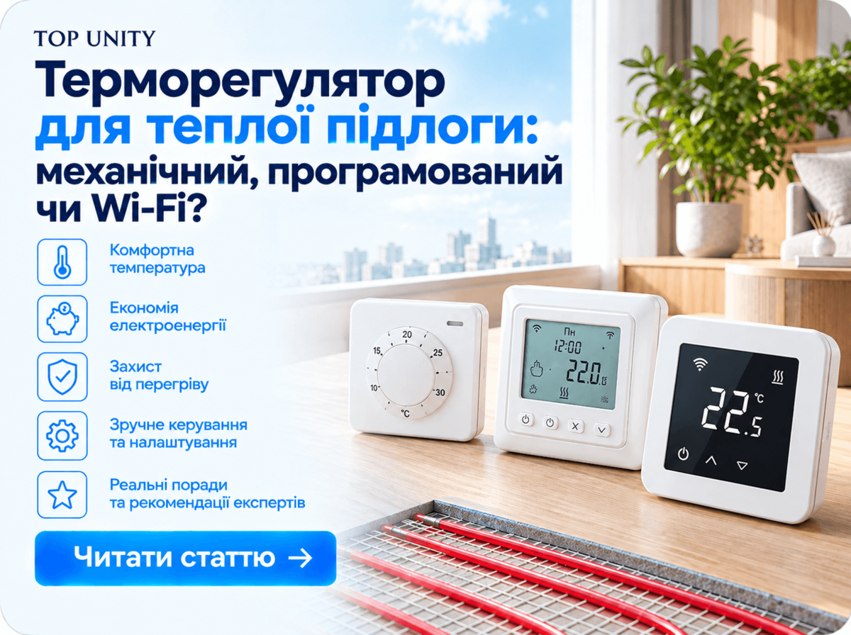 Терморегулятор для теплої підлоги: механічний, програмований чи Wi-Fi?
