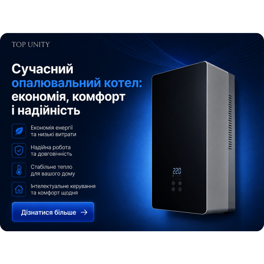 Сучасний опалювальний котел: економія, комфорт і надійність
