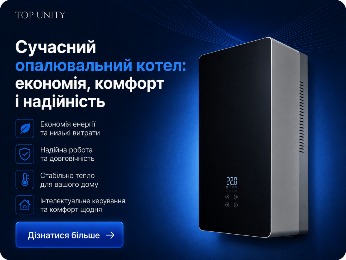 Сучасний опалювальний котел: економія, комфорт і надійність