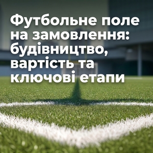 Футбольне поле на замовлення: будівництво, вартість та ключові етапи