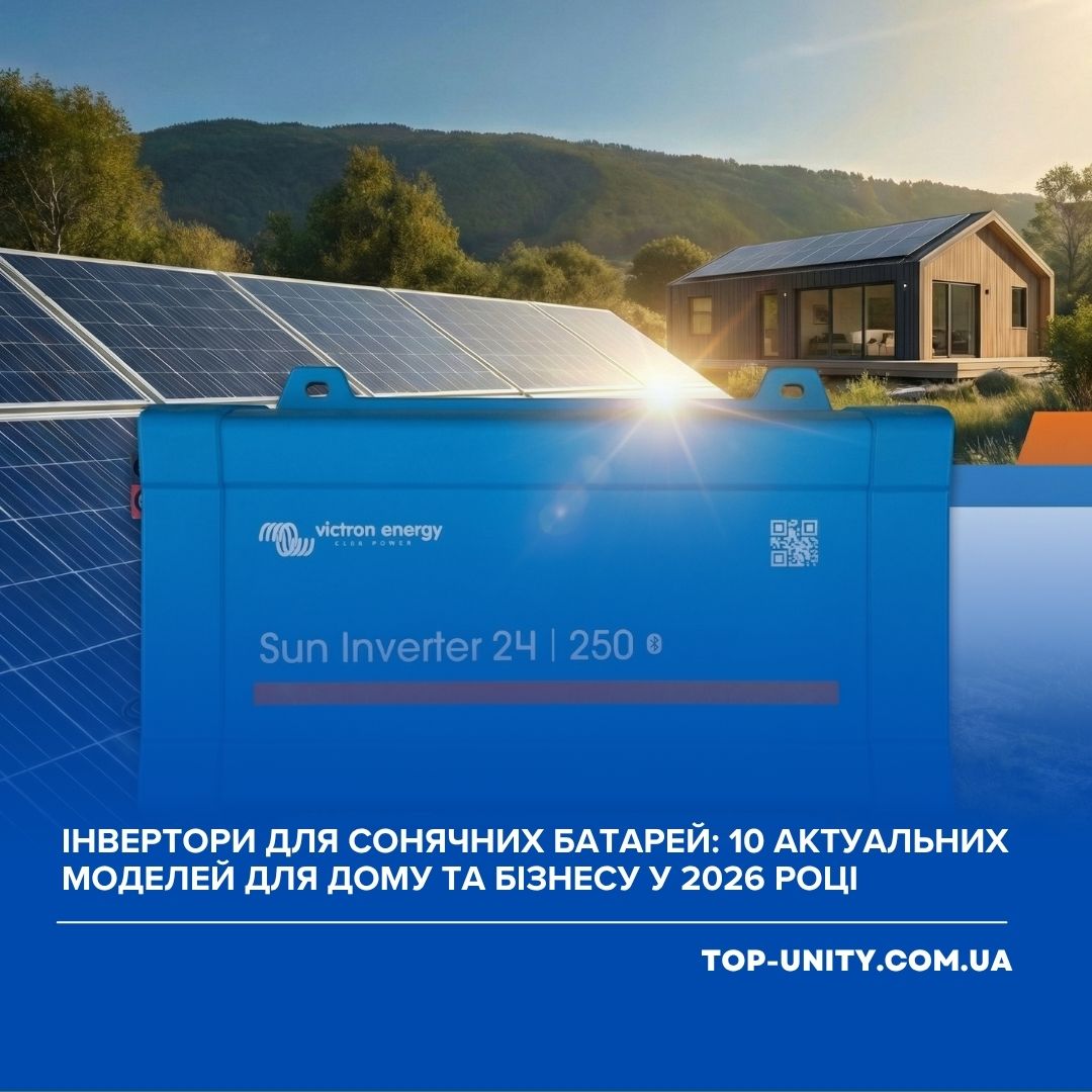 ТОП 10 інверторів для сонячних батарей у 2026 році - детальний огляд і порівняння
