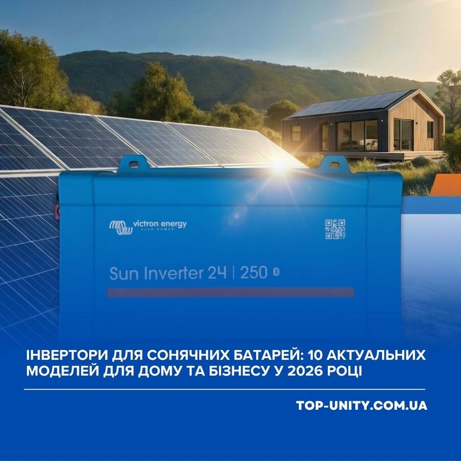 ТОП 10 інверторів для сонячних батарей у 2026 році - детальний огляд і порівняння