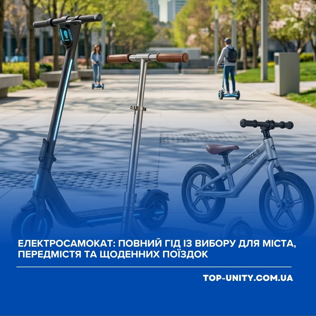 Електросамокат: повний гід із вибору для міста, передмістя та щоденних поїздок 