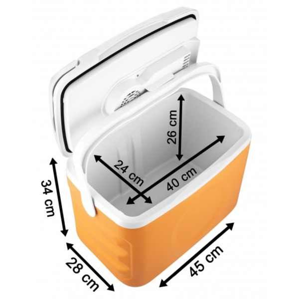Холодильник дорожній Sencor, 34.5x45.5х33.5, 22л, 1дв., помаранчевий