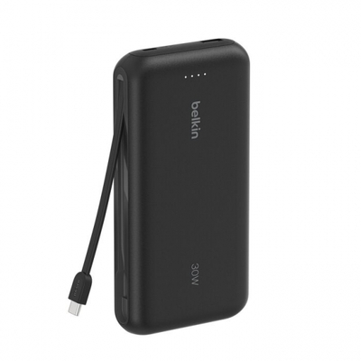 Зовнішній акумулятор (павербанк) Belkin BoostCharge 20000 mAh 30W with USB-C Black (BPB024HQBK)