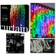 Smart LED Гирлянда Twinkly Curtain RGBW 210, Gen II, IP44, 1.45м*2.1м, прозрачный кабель