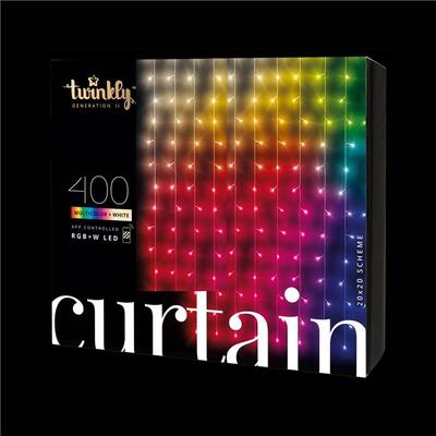 Smart LED Гірлянда Twinkly Wall RGBW 400, Gen II, IP44, 1.00м*2.1м, кабель прозорий