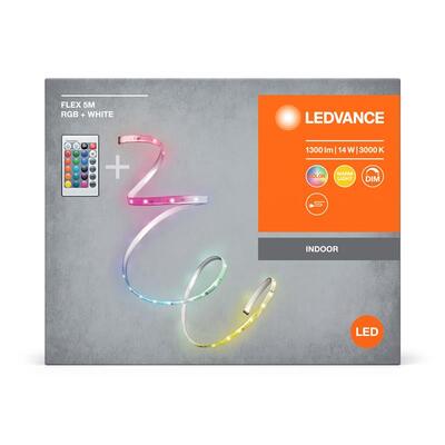 Стрічка світлодіодна LEDVANCE FLEX 14W, 1300Lm, 5M RGB 3000K RC