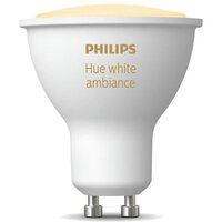 Лампа розумна Philips Hue GU10, 5W(50Вт), 2200K-6500K (929001953309)