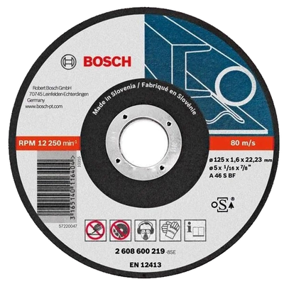 Bosch 125 x 1.6 мм (2608600219) Відрізний круг для металу