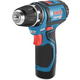 Шуруповерт-дрель аккумуляторная Bosch Professional GSR 12V-15, 12В 2х2А/час, 15-30Нм, 0-400/400-1300 об/мин, ЗУ GAL 12V-20, набор 10 бит, кейс, 1 кг.