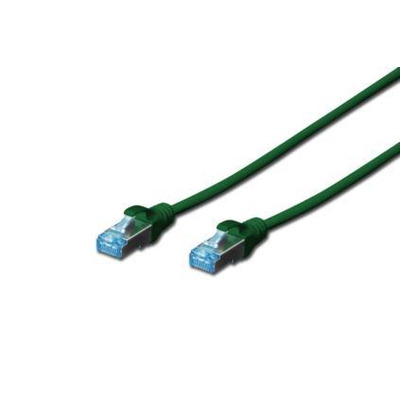 Патч-корд DIGITUS cat.5e, SF-UTP, 1м, AWG 26/7, Green (DK-1531-010/G)