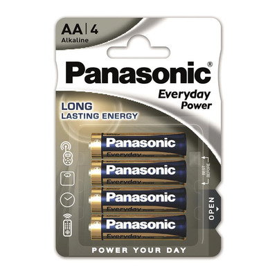 Panasonic Батарейка EVERYDAY POWER лужна AA блістер, 4 шт.