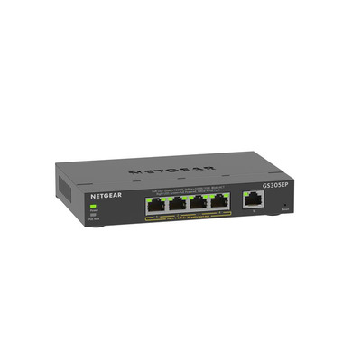 NETGEAR Коммутатор GS305EP 4xGE PoE+(63Вт), 1xGE, управляемый