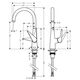 Hansgrohe Смеситель для кухни Talis S, длина излива - 203мм, поворотный, 1рычаг, KM260, хром