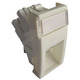 Розетка вставка Molex MM22.5x45 mm AM/Shuttered/1xRJ45/DG+/568B UTP/PC5e White