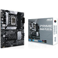 ASUS Материнская плата PRIME B660-PLUS D4 s1700 B660 4xDDR4 M.2 HDMI DP D-Sub ATX