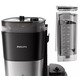 Кофеварка Philips капельная All-in-1 Brew, 1.25л, зерно+молотая, дисплей, подогрев кофейника, кофемолка, черный