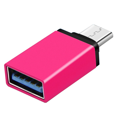 Переходник USB3.1 Type-C - USB 3.0 AF (OTG) Pink