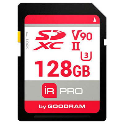 Картка пам'яті Memory card Secure Digital 128Gb GoodRAM IRDM PRO SDXC V90 UHS-II U3 Retail