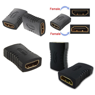 Переходник HDMI AF <--> AF черный