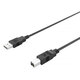 Кабель USB AM-BM, 1.5м, черный, HP